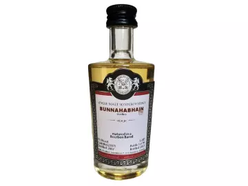 Bunnahabhain 2007 Peated Refill Bourbon Barrel 51,5% Vol Malts of Scotland Miniatur