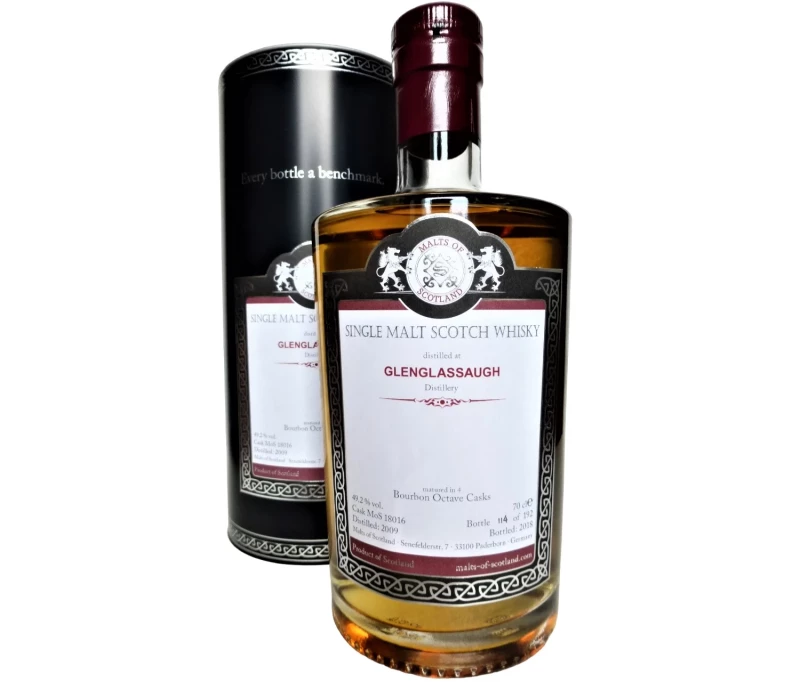 Glenglassaugh 2009 vier Bourbon Octave Casks 49,2% Vol Malts of Scotland
