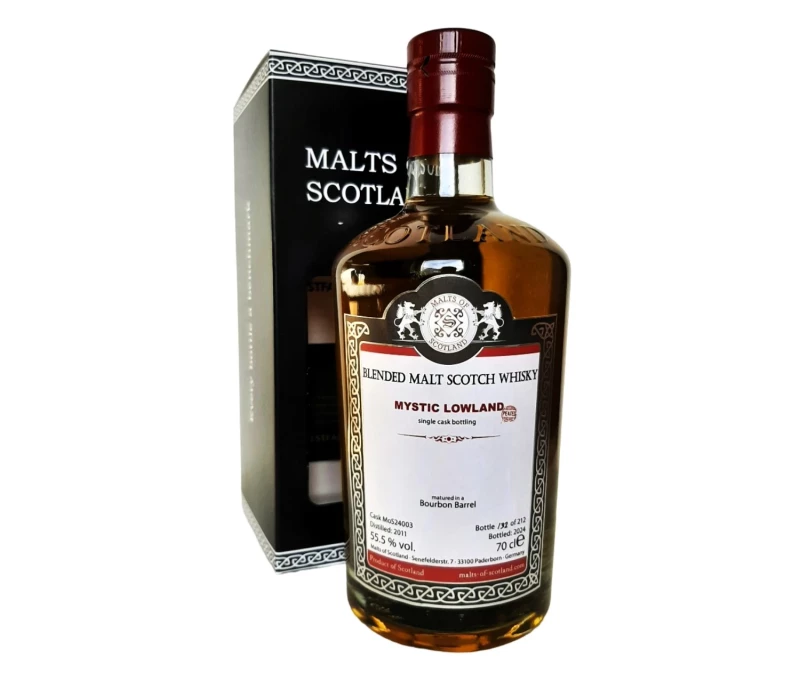 Mystic Lowland 2011 Peated Bourbon Barrel 55,5% Vol Malts of Scotland