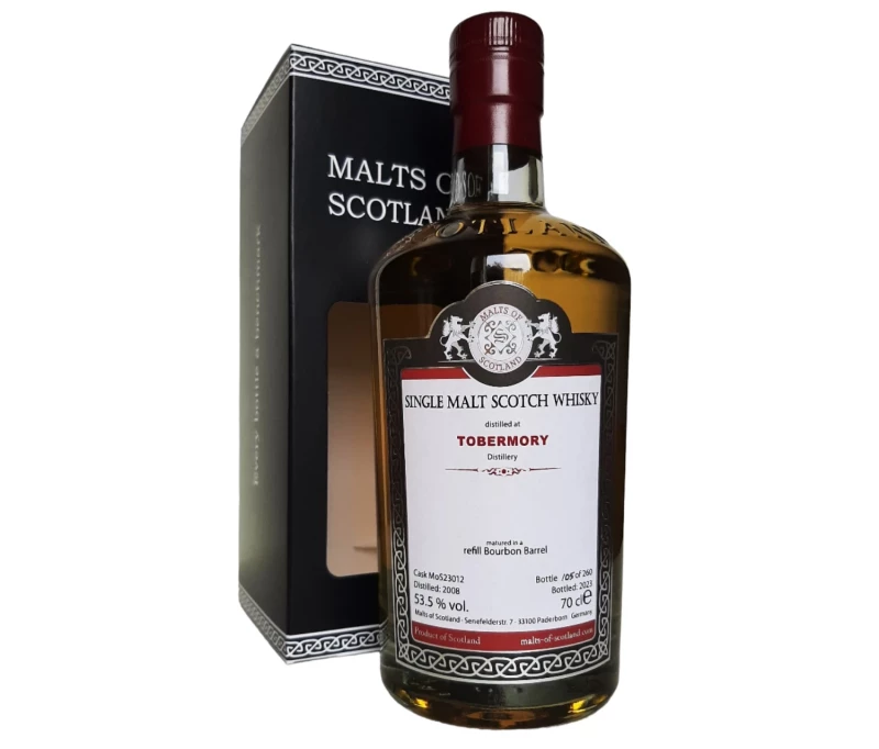 Tobermory 2008 Refill Bourbon Barrel 53,5% Vol Malts of Scotland